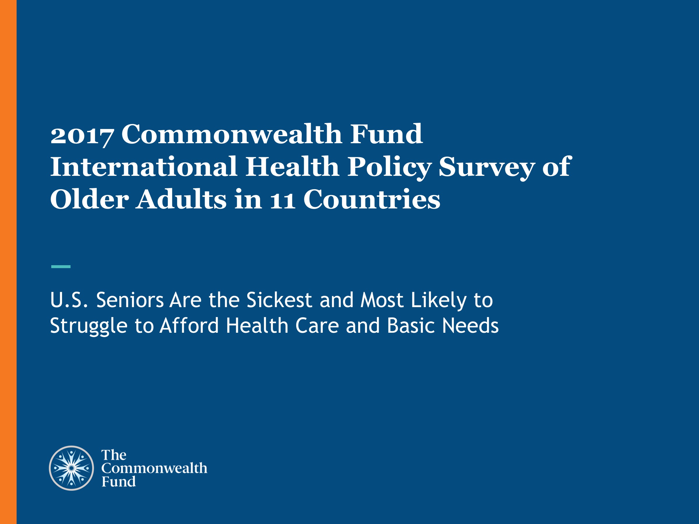 2017 International Health Policy Survey Slideshow Title